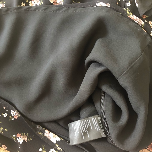 Bardot black floral one shoulder top size 12 - Picture 8 of 13